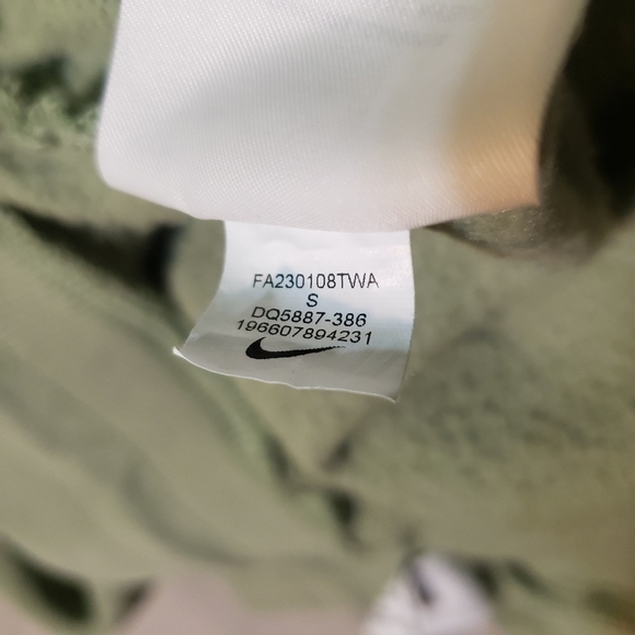 Nike Phoenix Fleece High-Rise Wide-Leg Sweatpants - Oil Green S - Picture 13 of 13